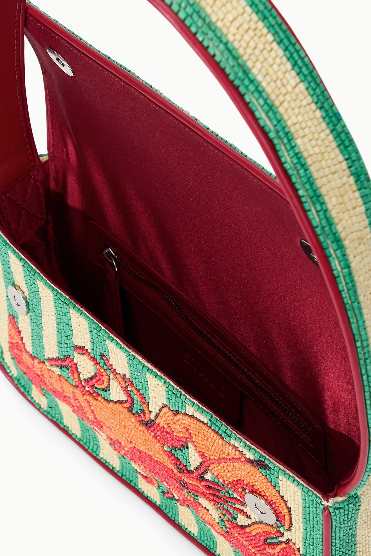 STAUD | Tommy Beaded Bag Summer Lobster