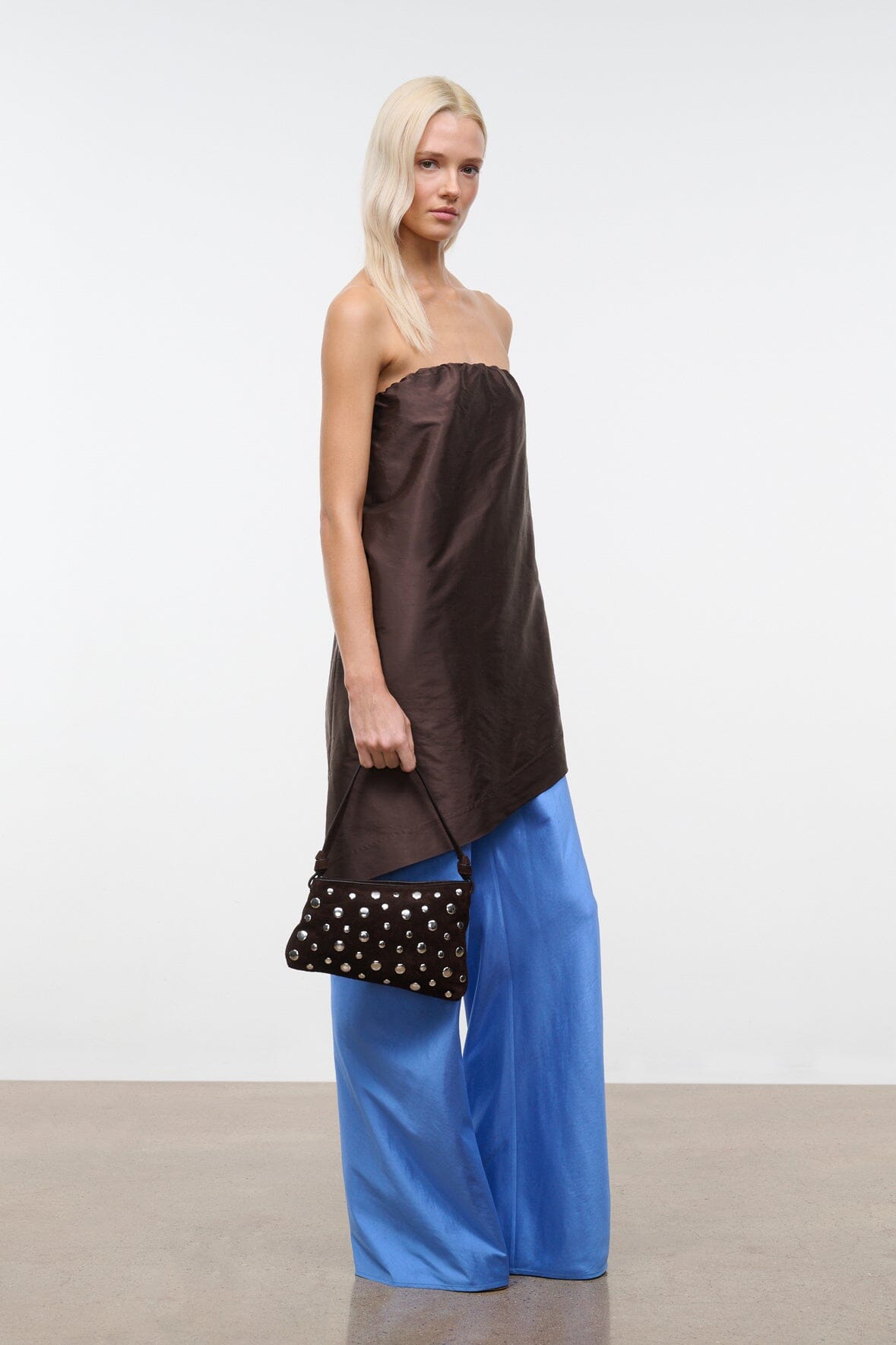 STAUD | Dani Mini Shoulder Bag Espresso Studs