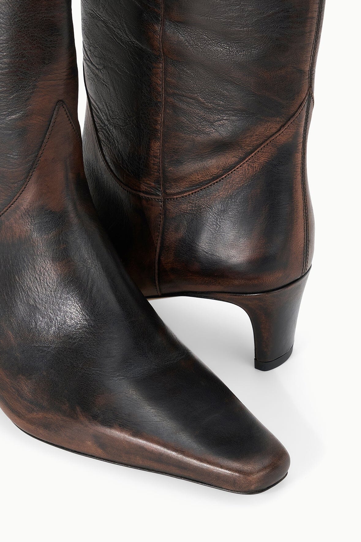 STAUD | Western Wally Boot Espresso Distressed