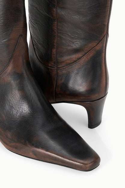 STAUD | Western Wally Boot Espresso Distressed