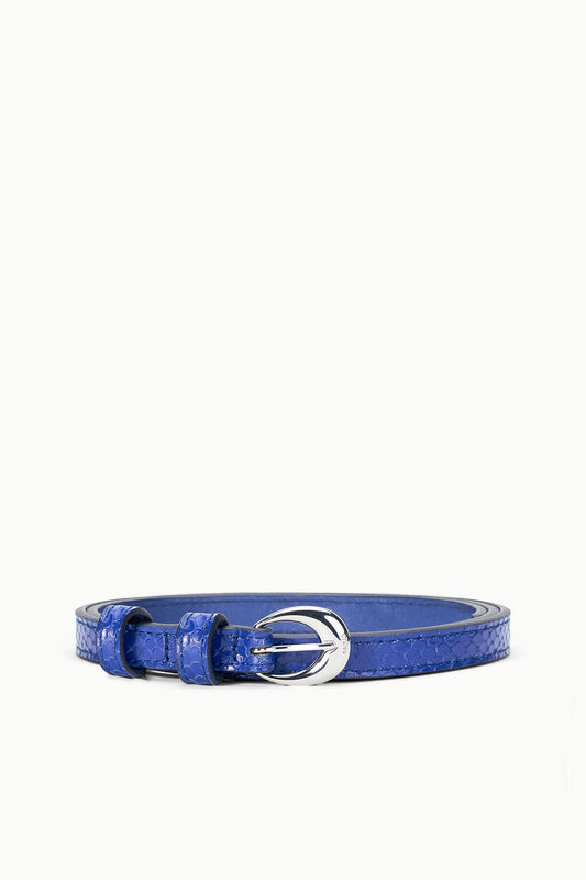 STAUD | Slim Moon Buckle Belt - 13mm Cobalt