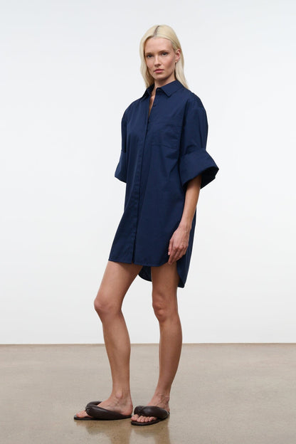 STAUD | Nico Dress Navy