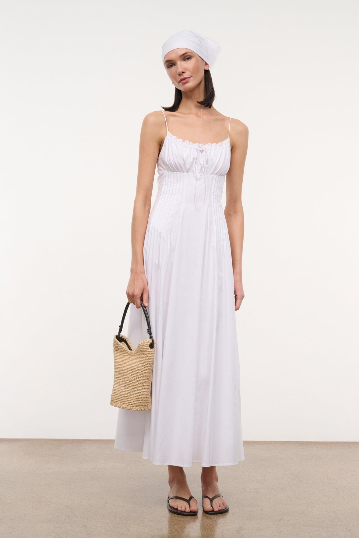 STAUD | Margi Dress White