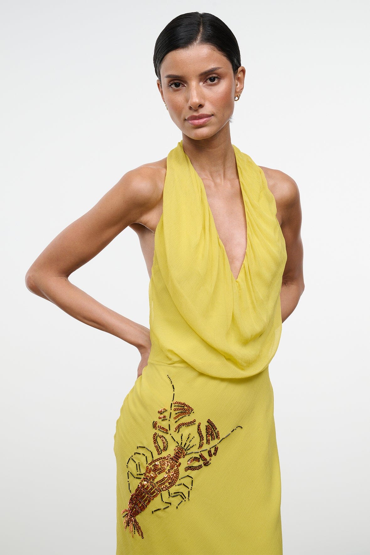 STAUD | Simona Dress Citron
