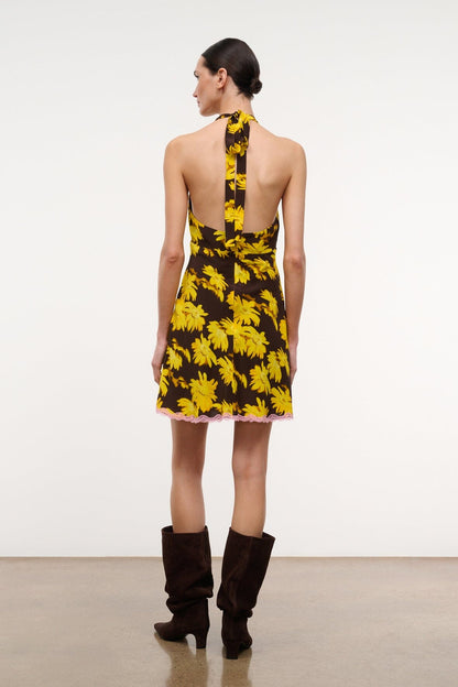 STAUD | Lucca Mini Dress Golden Daisy