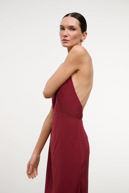 STAUD | Bianca Silk Dress Pinot