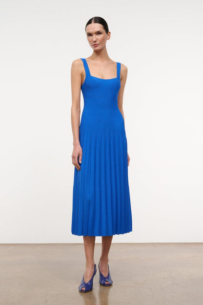STAUD | Ellison Dress Cobalt