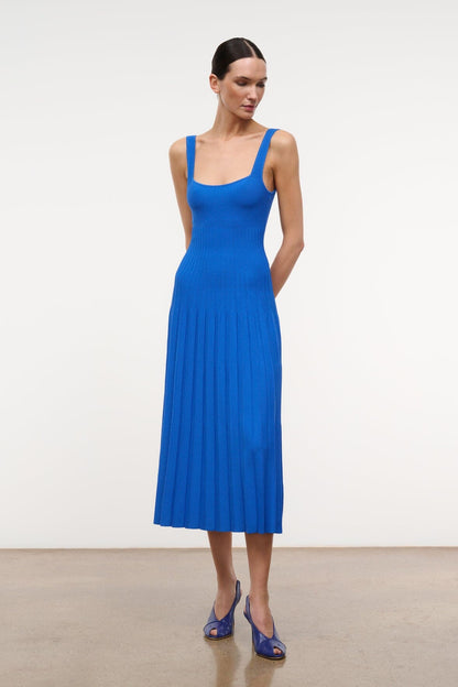 STAUD | Ellison Dress Cobalt