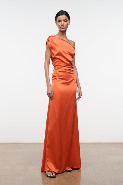STAUD | Phare Silk Maxi Dress Koi