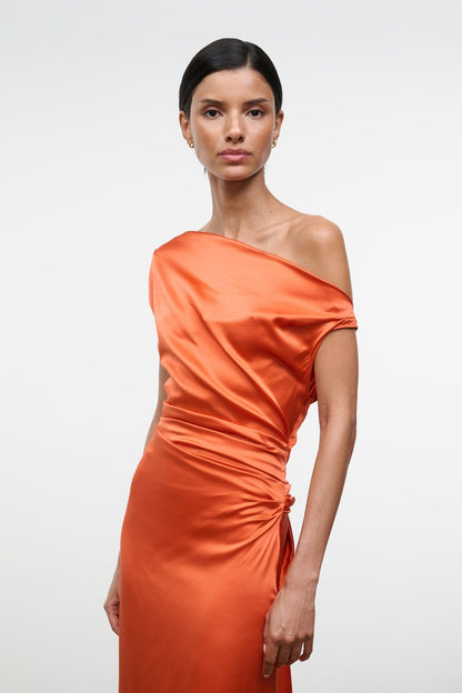 STAUD | Phare Silk Maxi Dress Koi