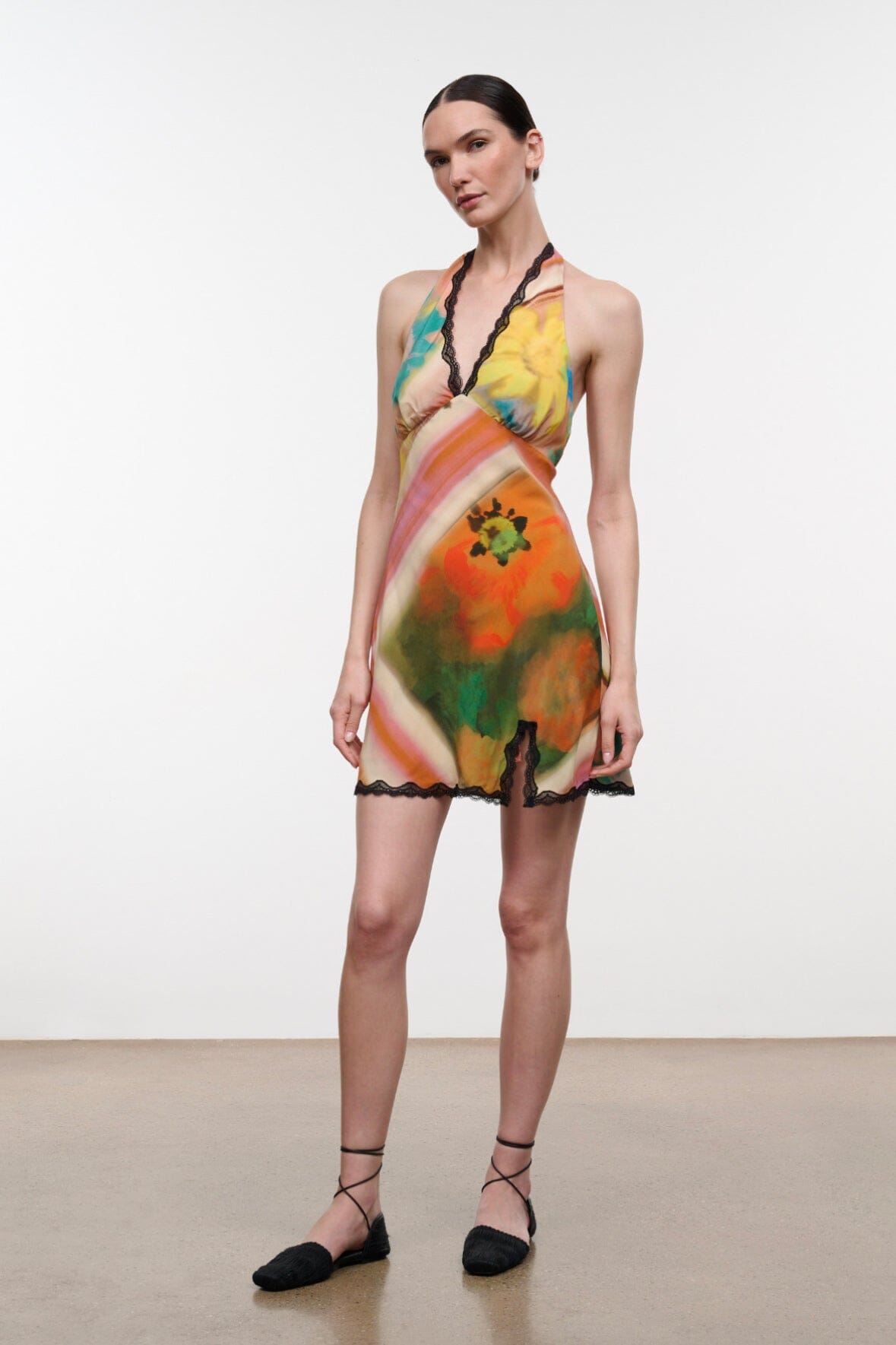 STAUD | Lucca Mini Dress Superbloom Scarf