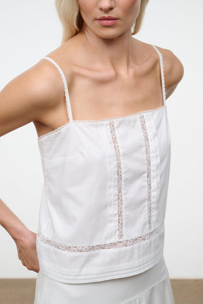STAUD | Corinna Top Ivory