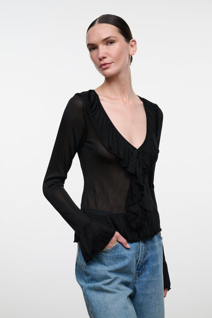 STAUD | Kiko Top Black