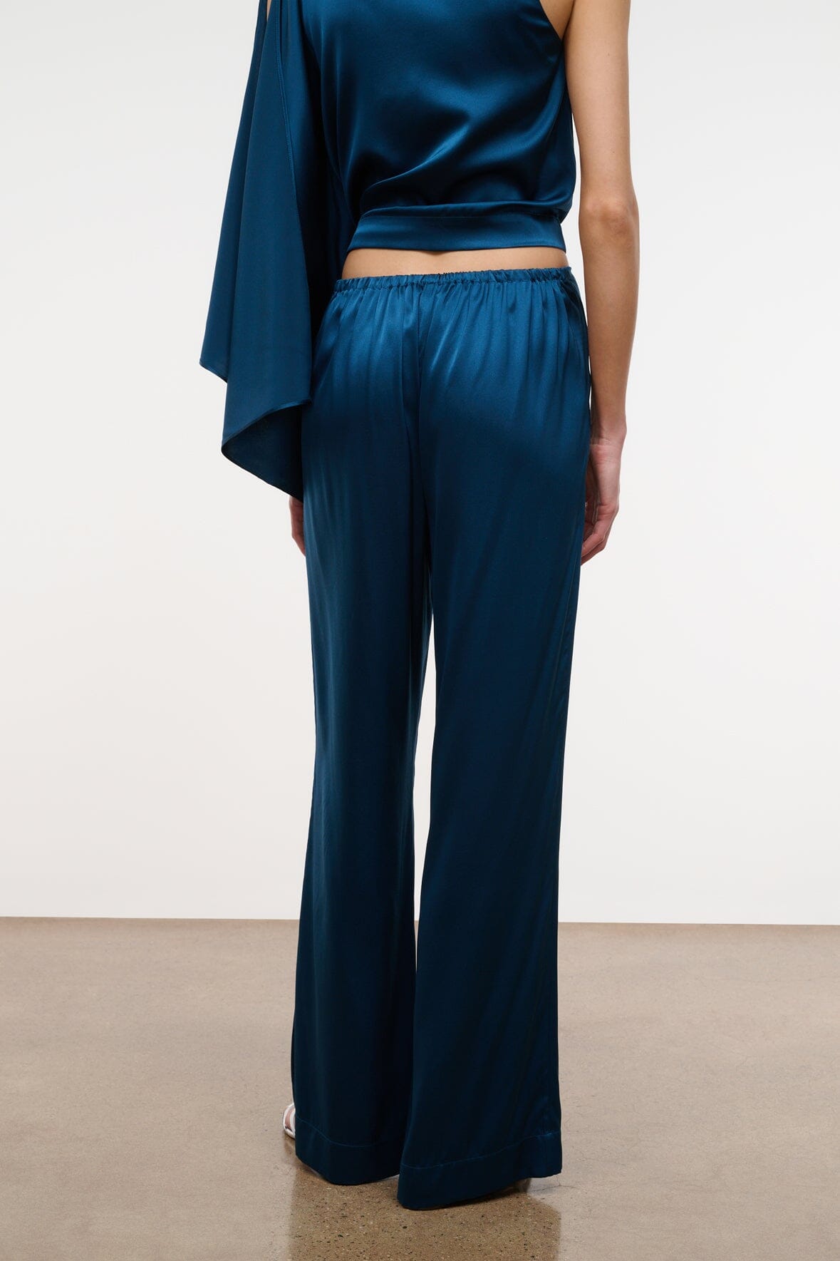 STAUD | Stroll Silk Pant Harbor