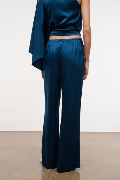 STAUD | Stroll Silk Pant Harbor