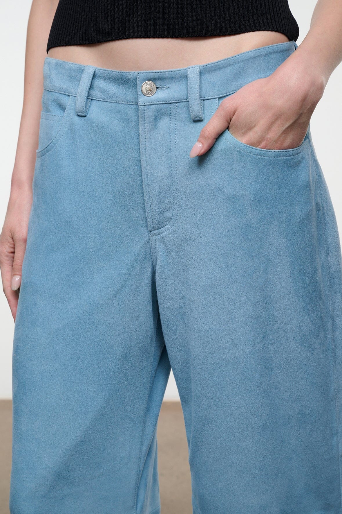STAUD | Gus Suede Pant Sky