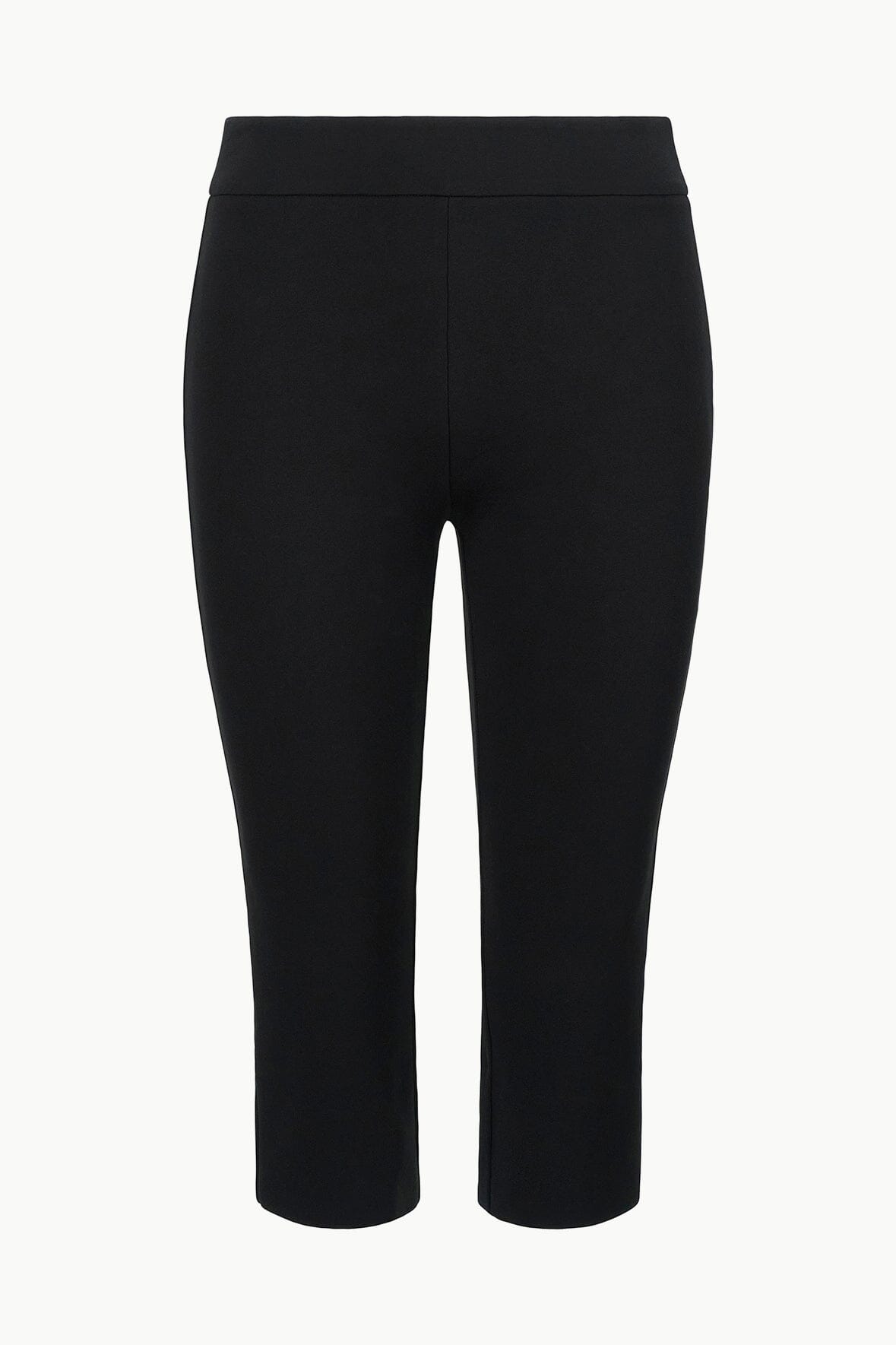 STAUD | Leone Pant Black - Cropped Black Fitted Pants