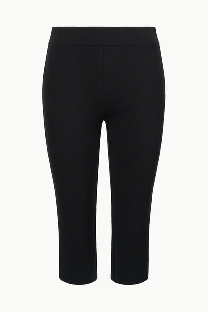 STAUD | Leone Pant Black - Cropped Black Fitted Pants