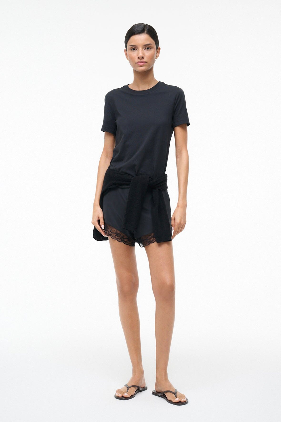 STAUD | Von Silk Short Black 1