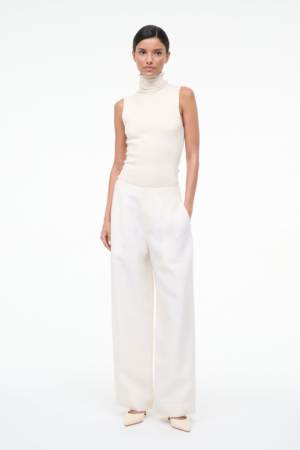 STAUD | Pierre Pant Ivory