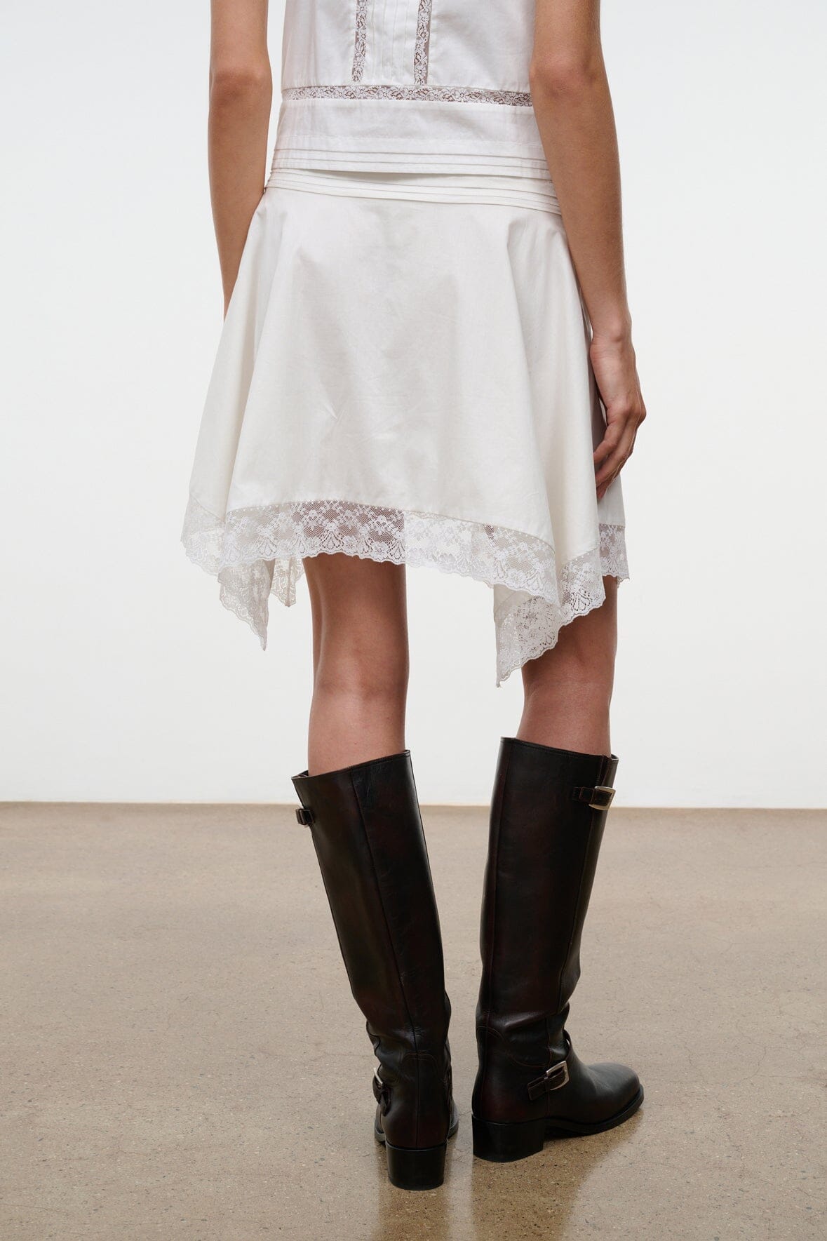 STAUD | Layla Skirt Ivory