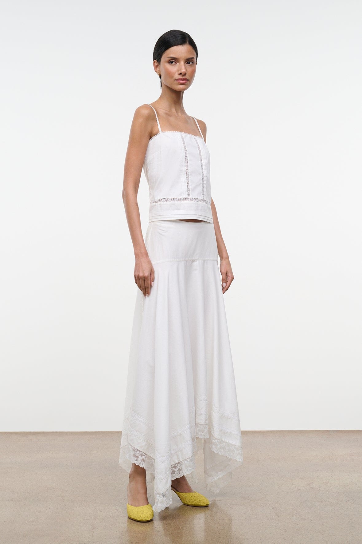 STAUD | Ainsley Skirt Ivory