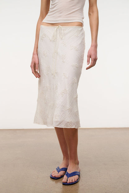 STAUD | Lucia Skirt White