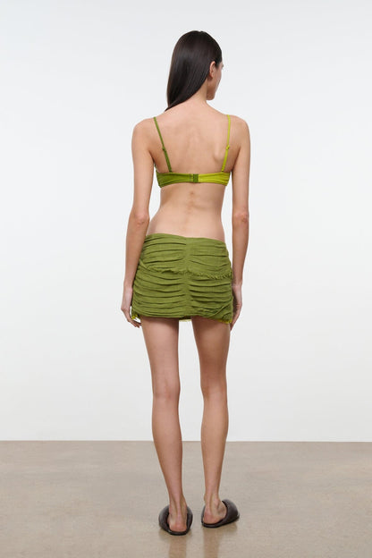 STAUD | Nicola Skirt Pesto