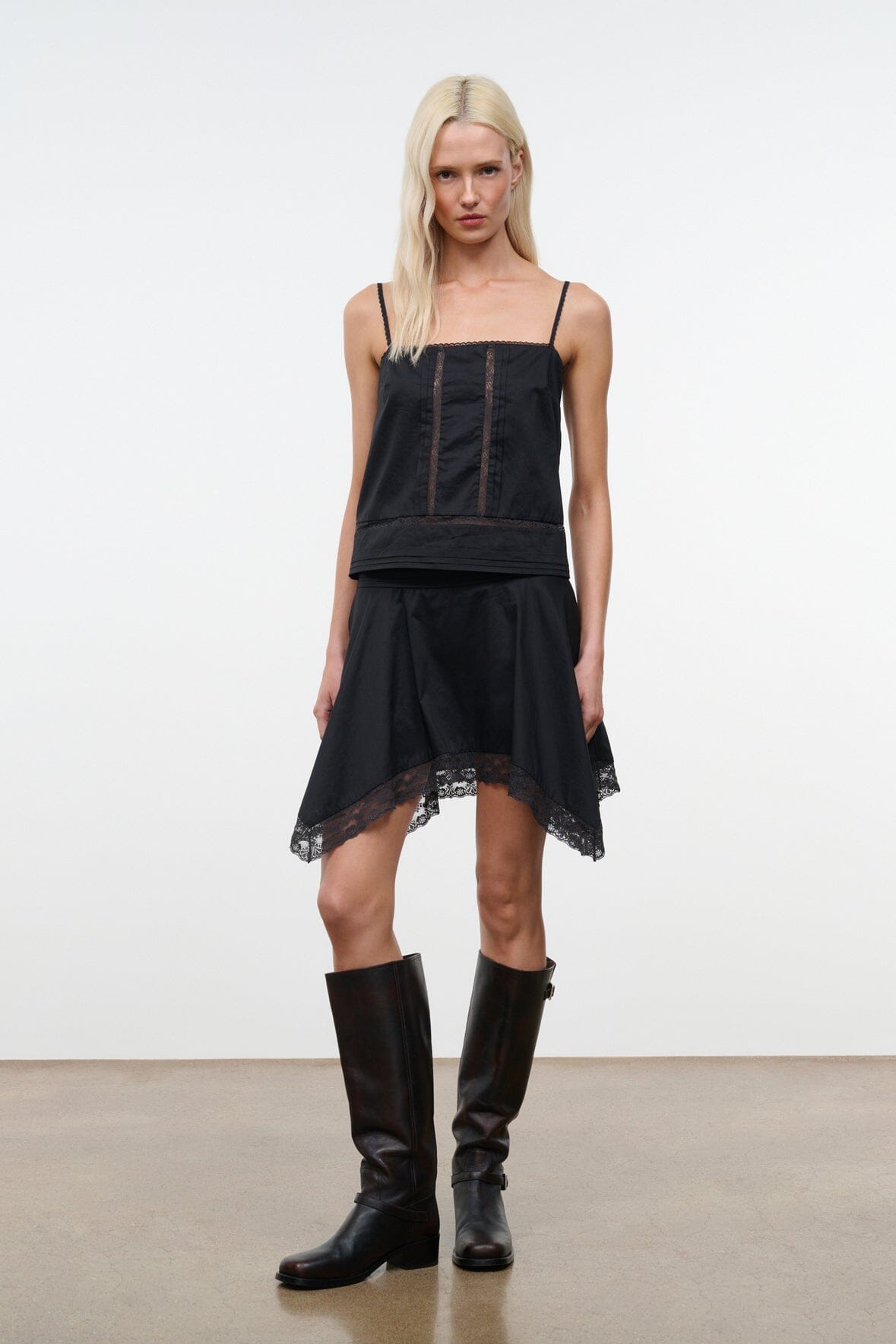 STAUD | Layla Skirt Black