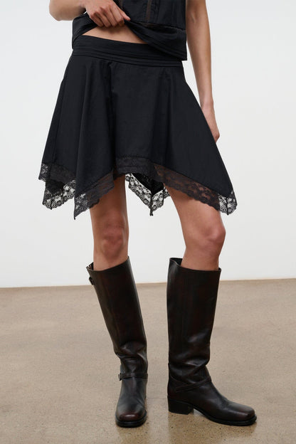 STAUD | Layla Skirt Black