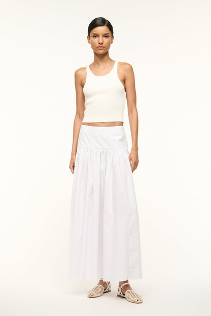 STAUD | Procida Skirt White 1