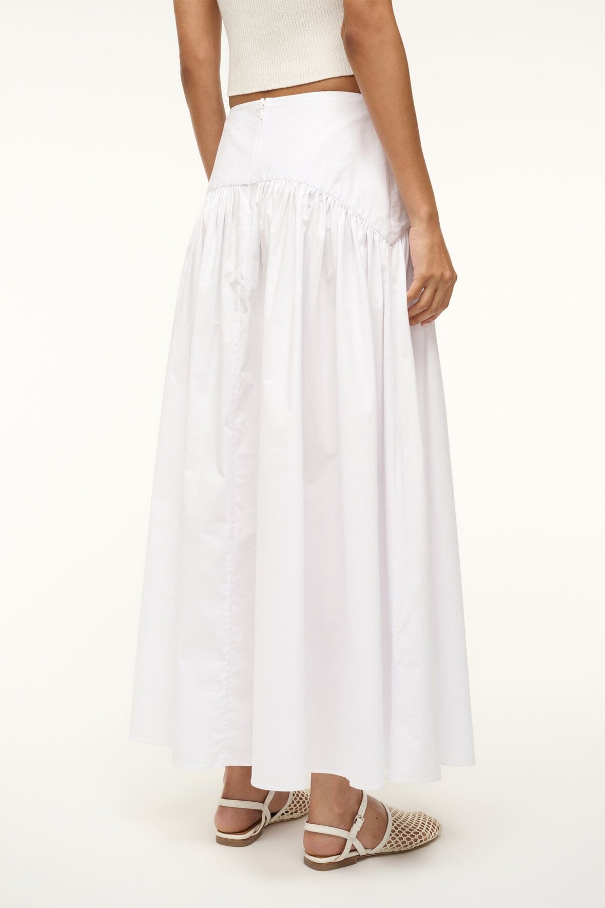 STAUD | Procida Skirt White 1