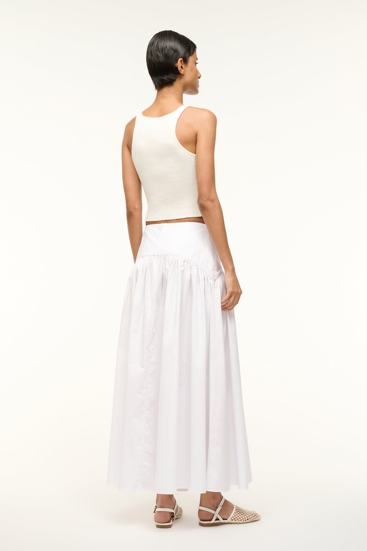 STAUD | Procida Skirt White 1