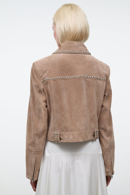 STAUD | Hugo Suede Jacket Dune
