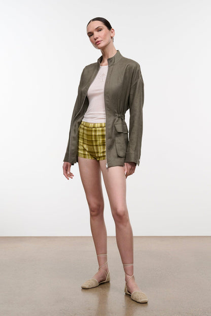STAUD | Reed Linen Jacket Thyme