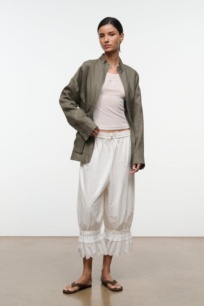 STAUD | Reed Linen Jacket Thyme