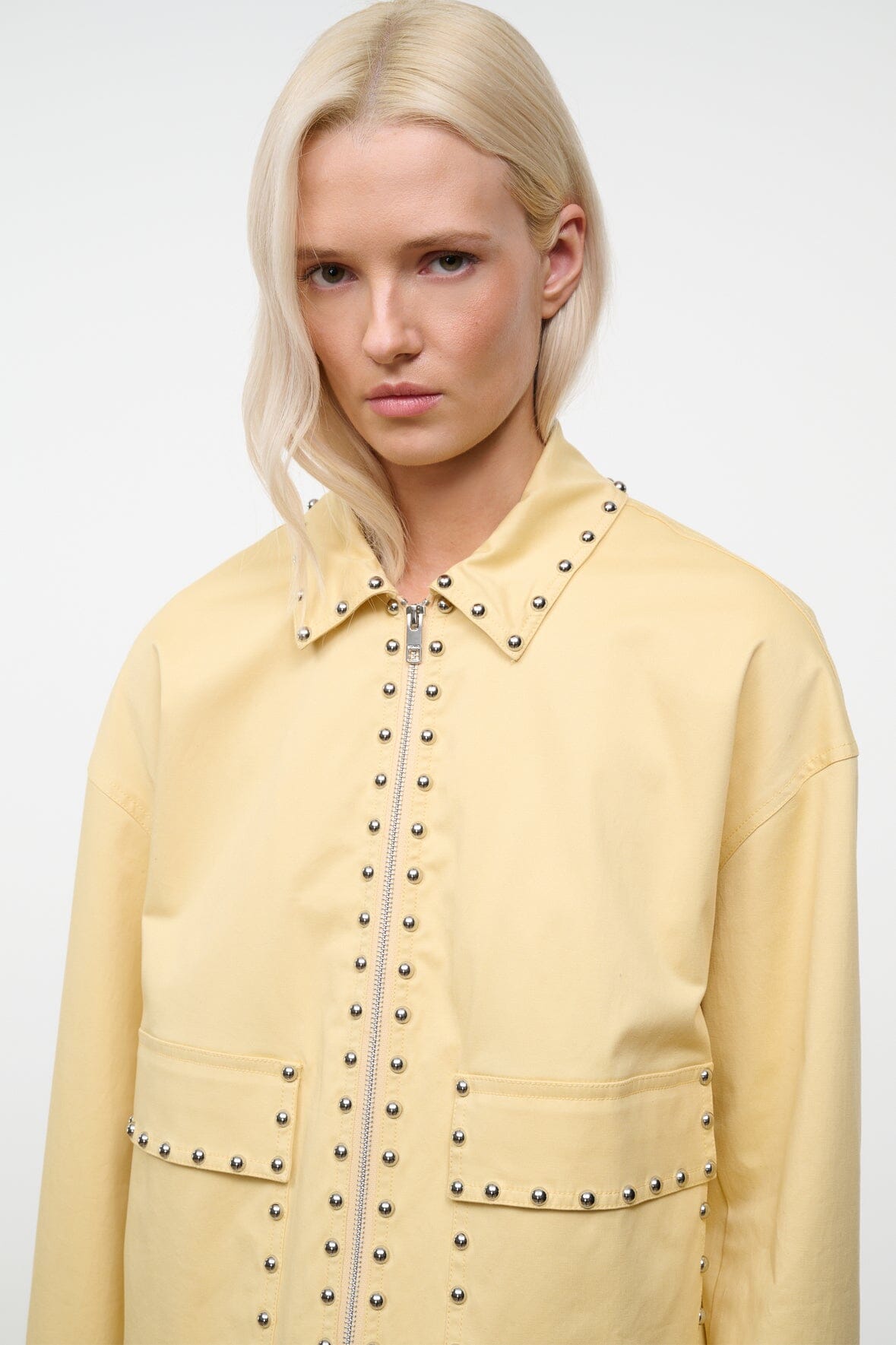 STAUD | Clarke Jacket Butter Studs