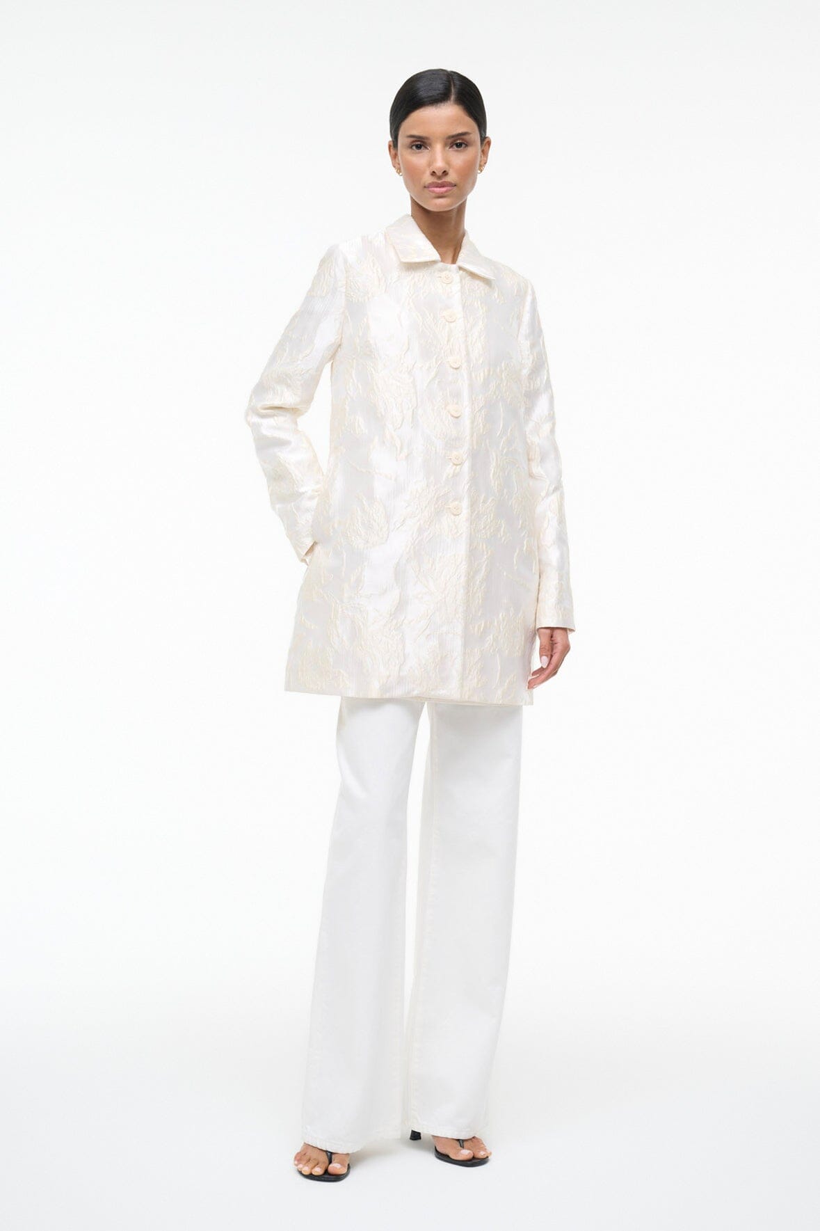 STAUD | Halton Jacket Botanica Ivory