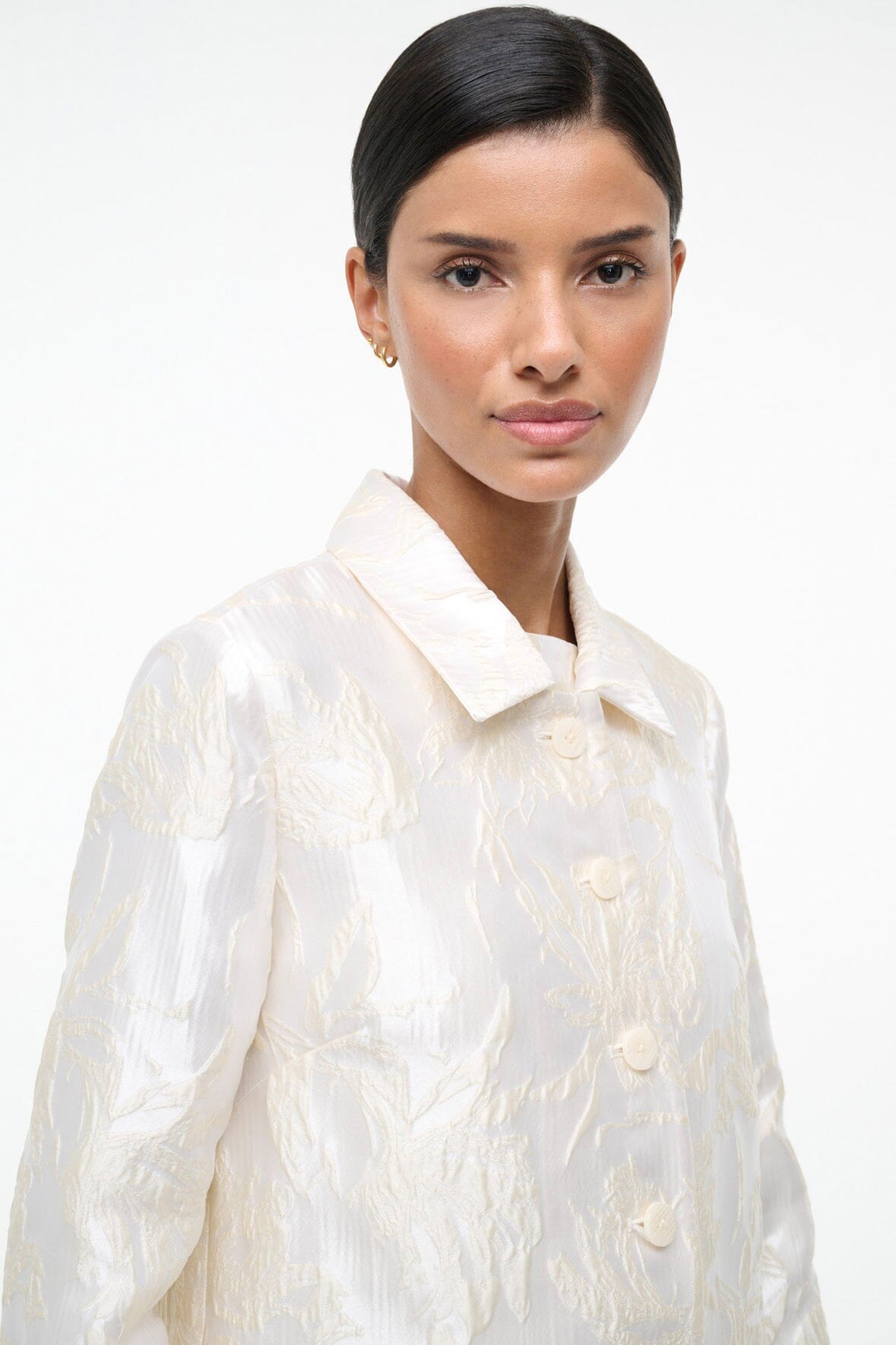 STAUD | Halton Jacket Botanica Ivory
