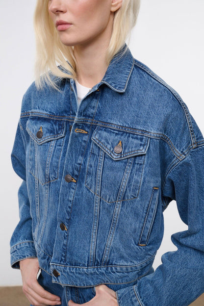 STAUD | Glen Denim Jacket Vintage Wash