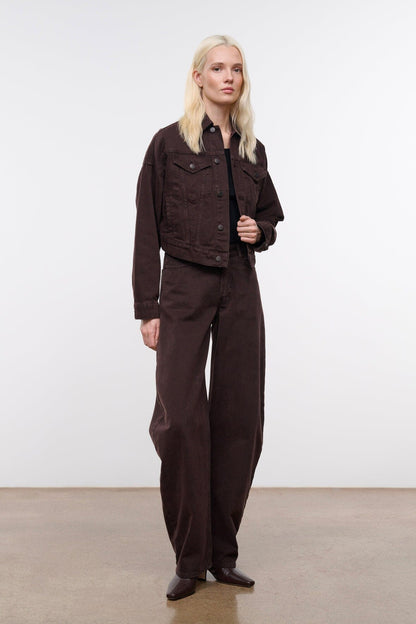 STAUD | Glen Denim Jacket Earth