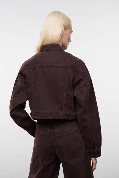 STAUD | Glen Denim Jacket Earth