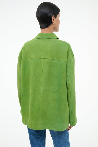 STAUD | Roxanne Suede Jacket Leaf Suede