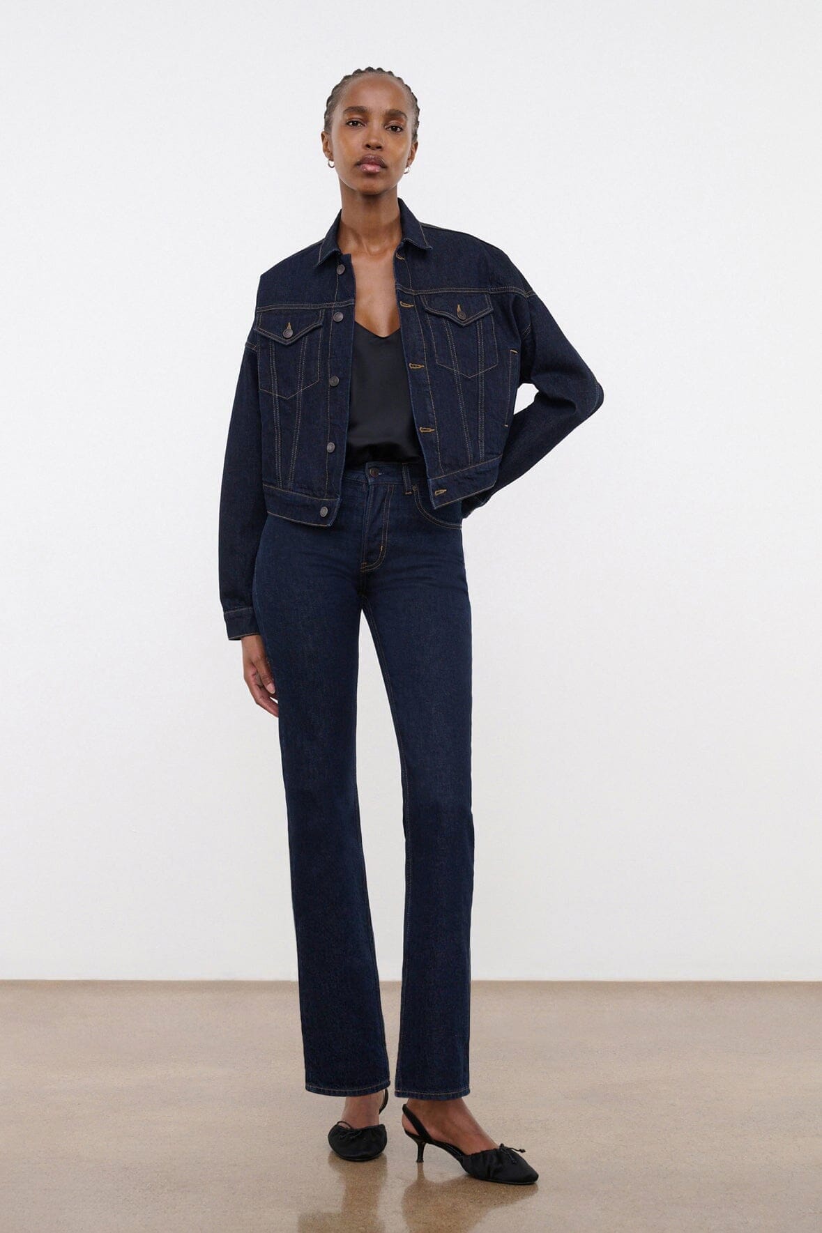 STAUD | Glen Denim Jacket Indigo