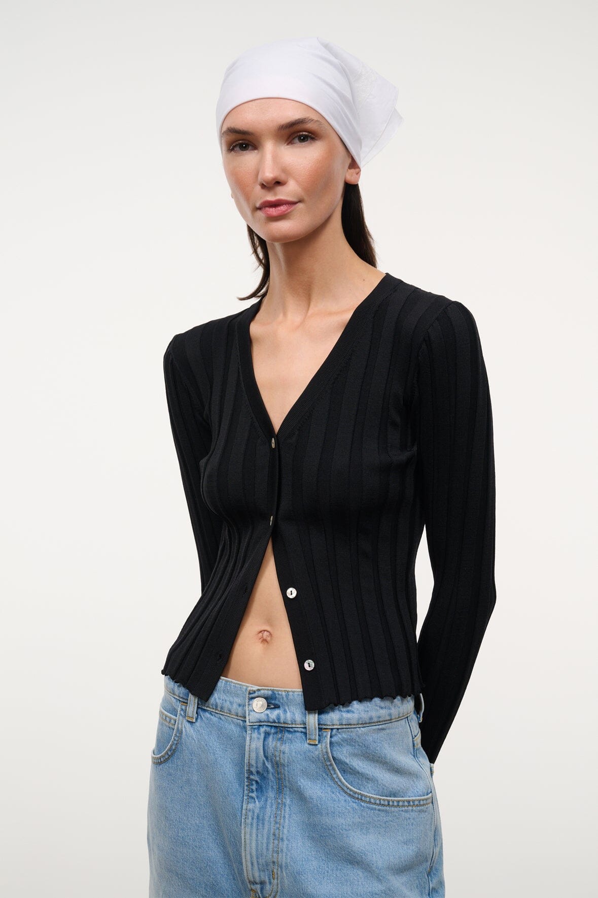 STAUD | Ezra Cardigan Black
