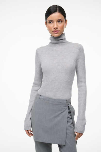 STAUD | Toni Superfinecashmere Sweater Ash Grey