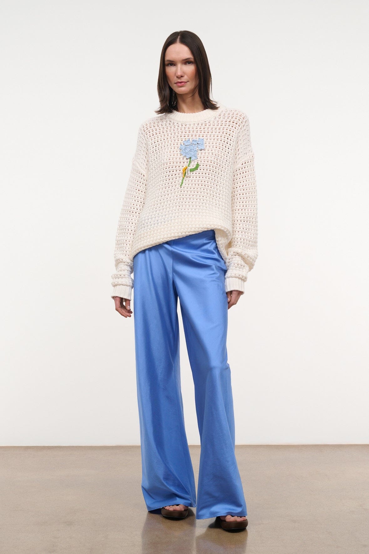 STAUD | Giada Sweater Nantucket Hydrangea