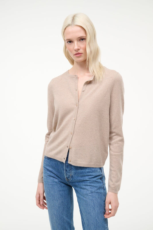 STAUD | Midnight Cashmere Cardigan Stone