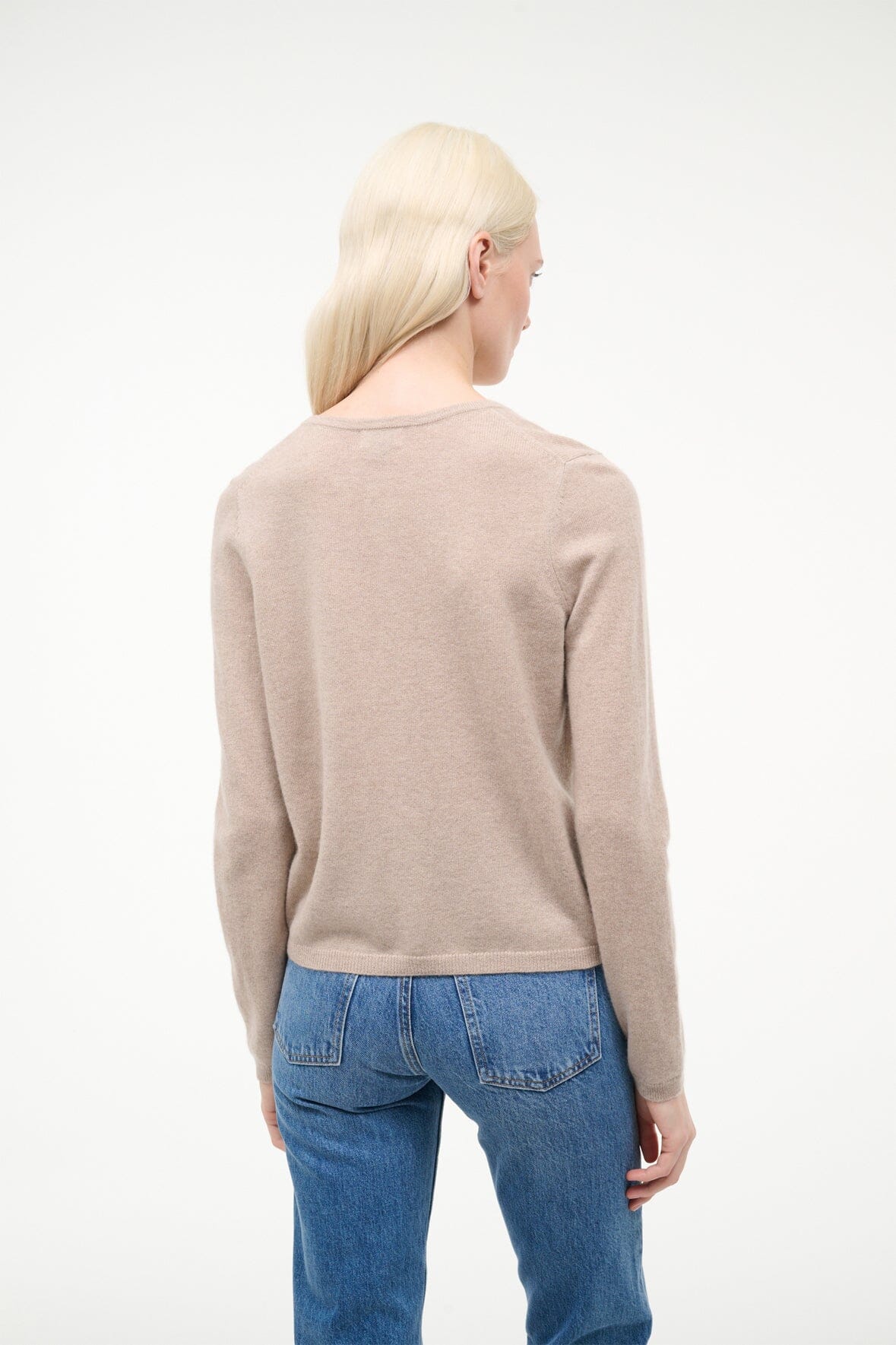 STAUD | Midnight Cashmere Cardigan Stone
