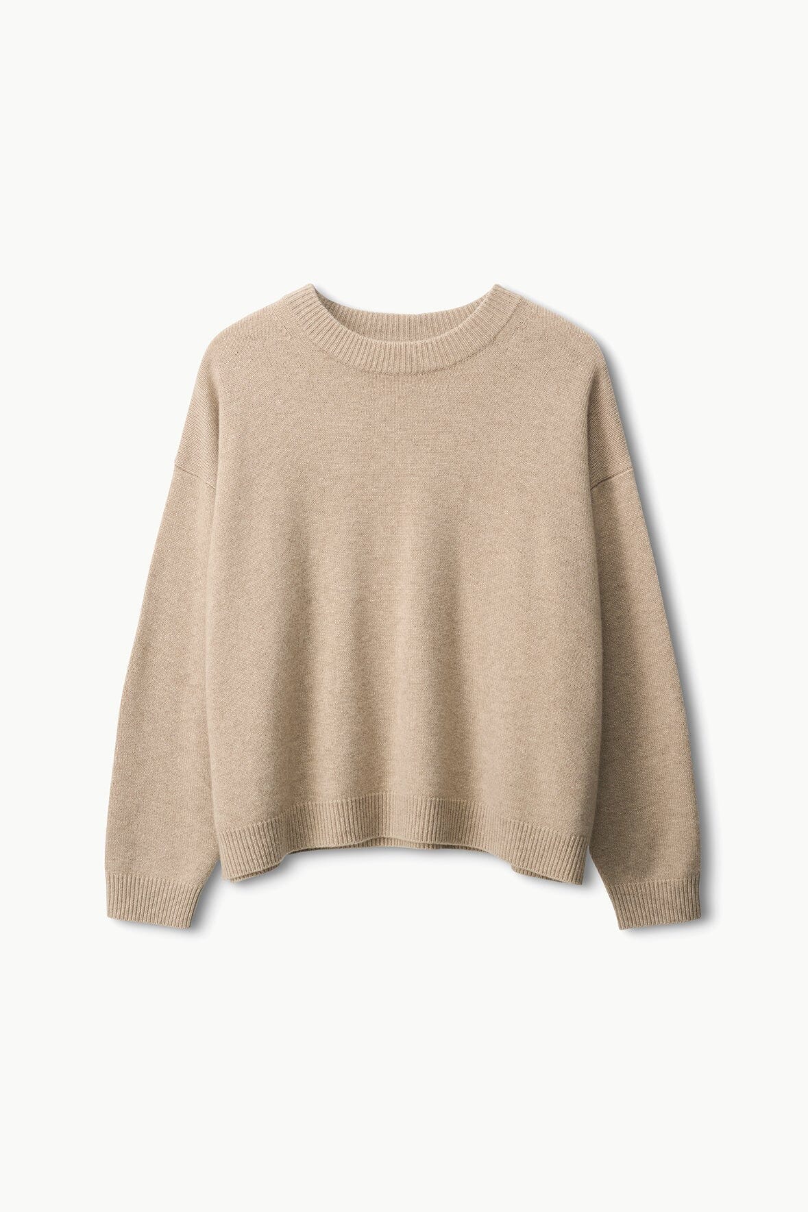 STAUD | Serrano Cashmere Relaxed Crew Stone